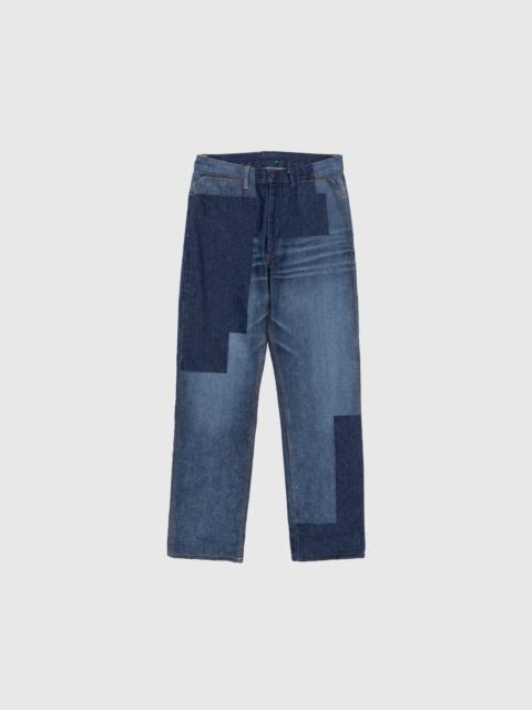 NEEDLES 14OZ GLITCH STITCH STRAIGHT DENIM