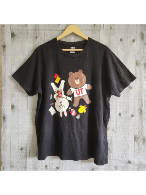 Other Designers Uniqlo X Line Friends Mascots Black Tees