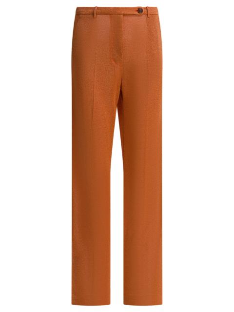 Miu Miu Miu Miu Lurex Pants Orange Women