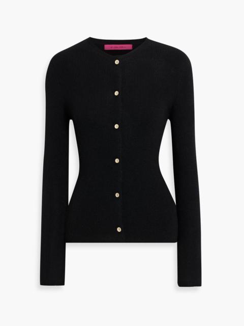The Elder Statesman Delicash ribbed cashmere and silk-blend cardigan