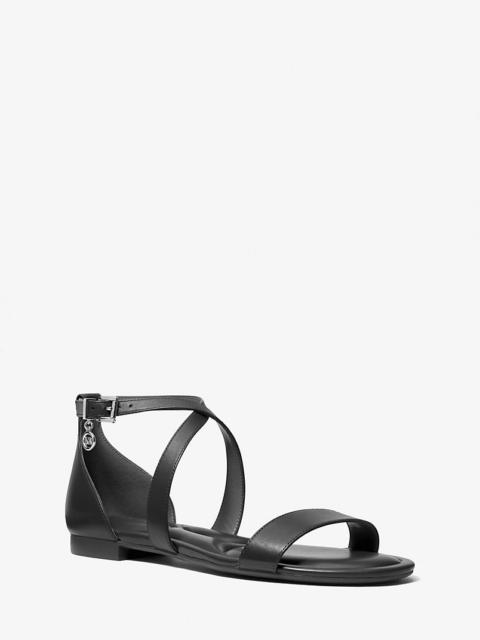 MICHAEL KORS Alexa Flex Leather Sandal