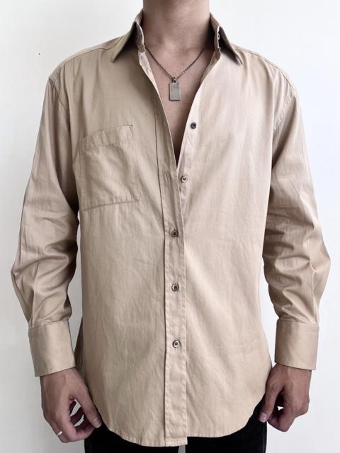 GUCCI 1990s Gucci Tom Ford Era Beige Shirt