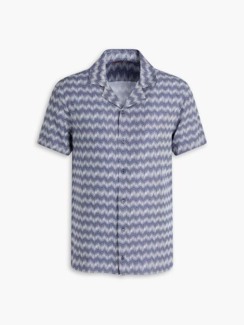 ORLEBAR BROWN Travis printed piqué shirt