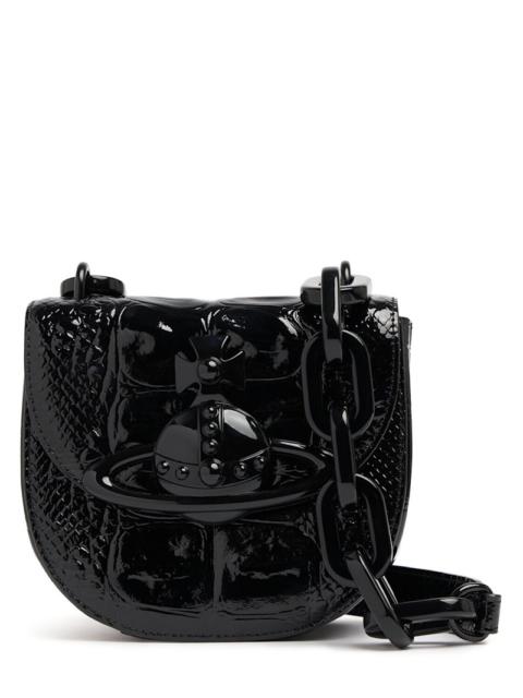 Jodie Saddle embossed leather bag