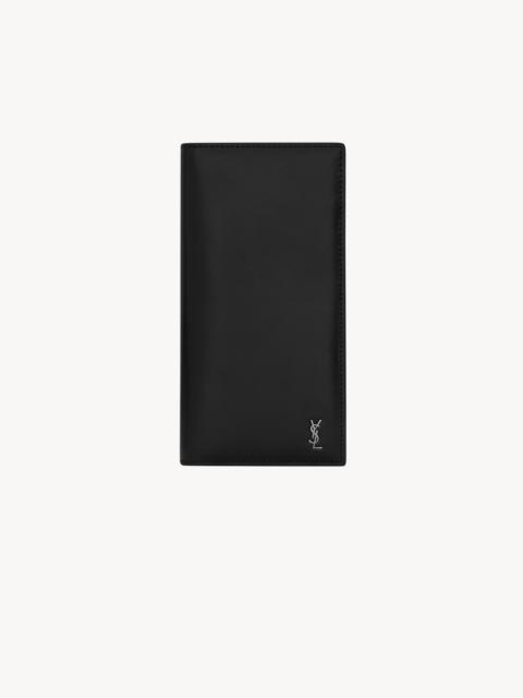 SAINT LAURENT TINY CASSANDRE CONTINENTAL WALLET IN MATTE LEATHER