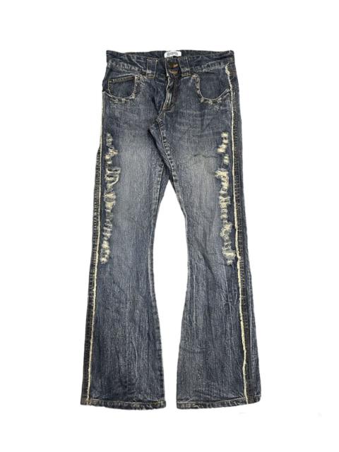 Other Designers Archival Clothing - Y2K In The Attic By Growth Flared Denim Pant