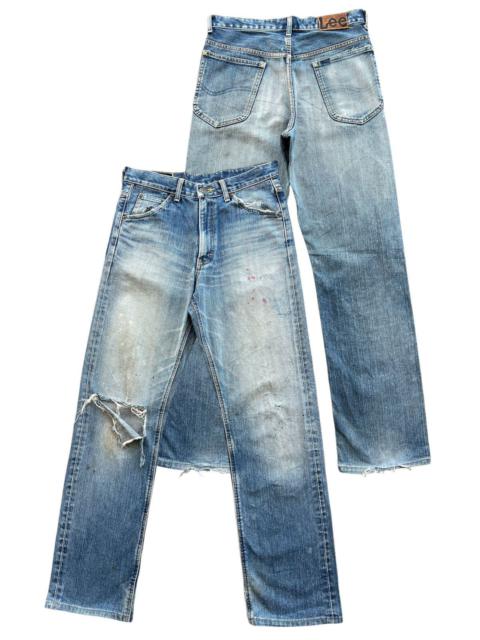 Other Designers Vintage Lee Rider Distressed Faded Denim Jeans 31x29