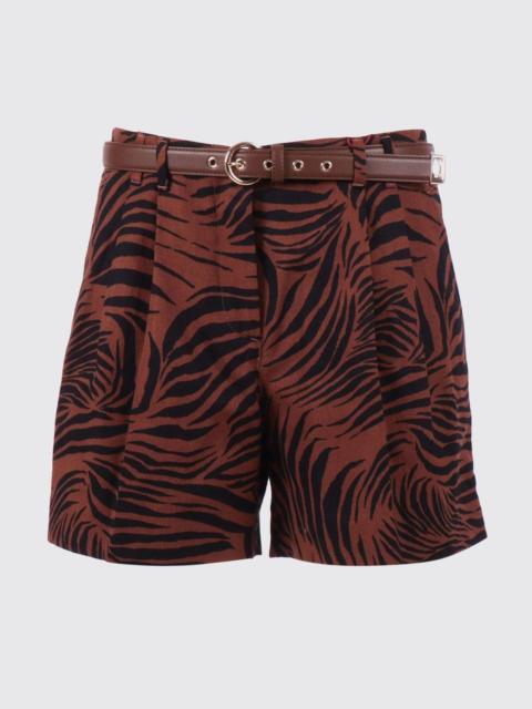 Max Mara Studio Max Mara Studio Women Max Mara Studio Linen Shorts With Animal Print