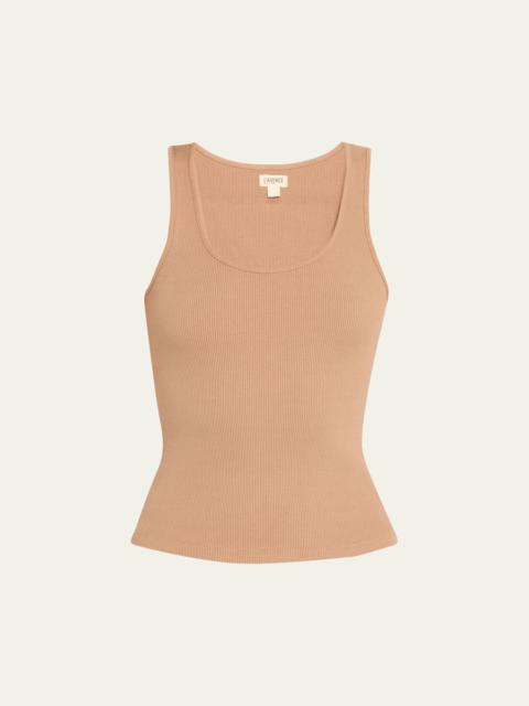L'AGENCE Adira Scoop-Neck Tank Top