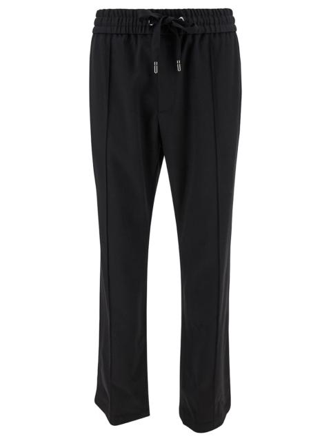 Dolce & Gabbana Dolce & Gabbana Men Black Sweatpants With Drawstring In Wool Blend Man