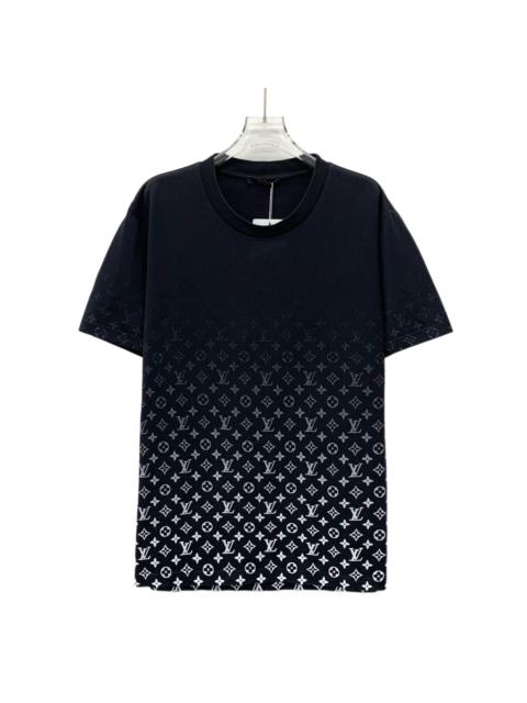 Louis Vuitton Louis Vuitton Logo Cotton Crew Neck Short Sleeve T-Shirt Black