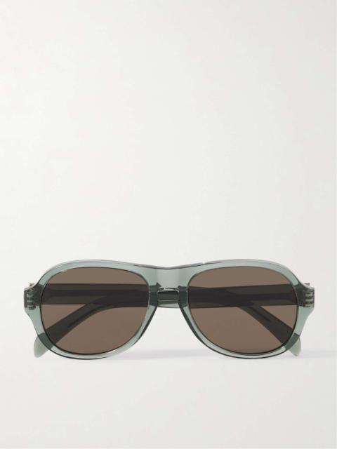 Black Frame 56 Aviator-Style Acetate Sunglasses