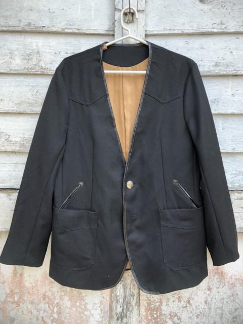 Other Designers Designer - The Letters By Yuichi Mukaida FW 18 Leather Trim Jacket