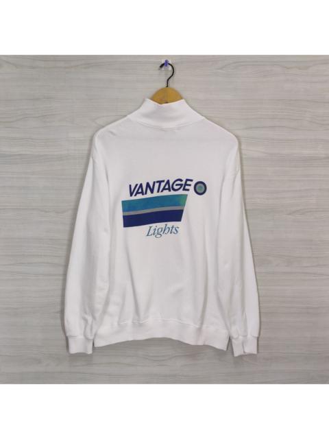 Other Designers Vintage - 80s Vantage Cigarettes Sweater Quarter Zip