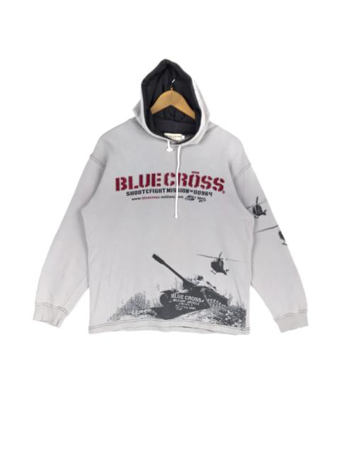 Other Designers Vintage - Vintage Blue Cross Hoodie Sweatshirt Special Force Sweater