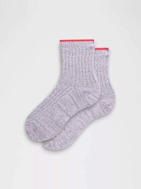 lululemon Unisex Quarter-Length Ragg Socks
