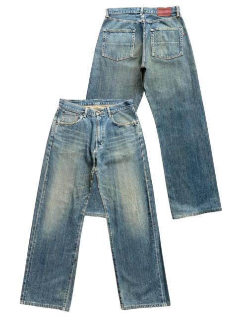 Other Designers Vintage Edwin 505 Distressed Mudwash Selvedge Denim 32x30