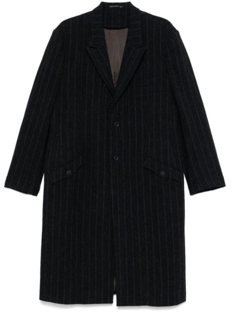 pinstriped coat