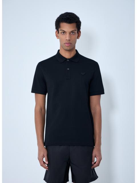Prada Prada Men Logo Motif Polo Shirt