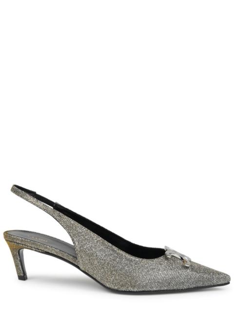 CELINE Celine Iridescent Triomphe Slingback Flats 50