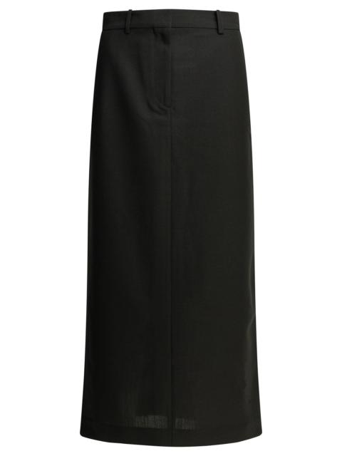 TOTEME Toteme Wool Blend Long Skirt Black