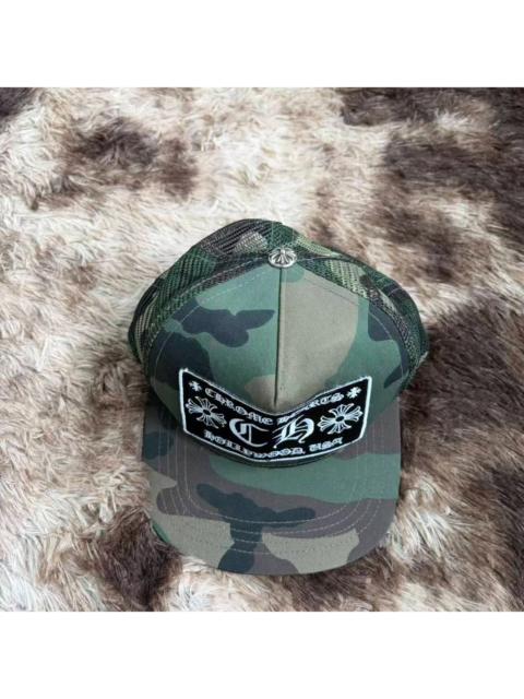 Chrome Hearts Chrome Hearts camouflage CH embroidered Hollywood  trucker hat