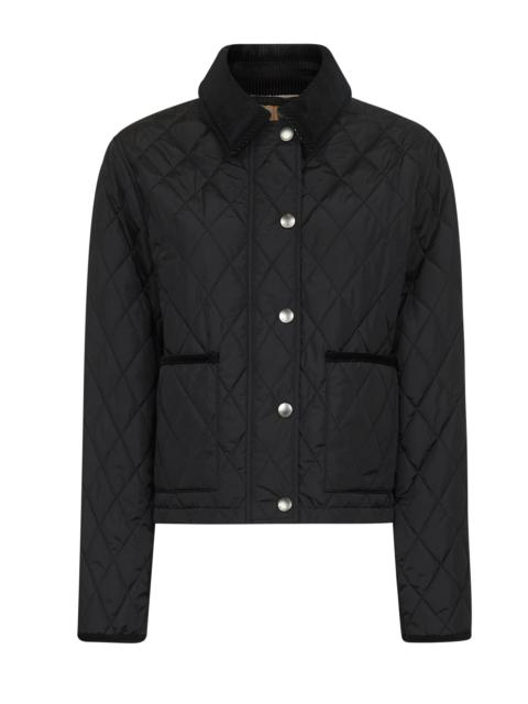 Burberry Burberry Women Black Quilted Nylon Cropped Jacket