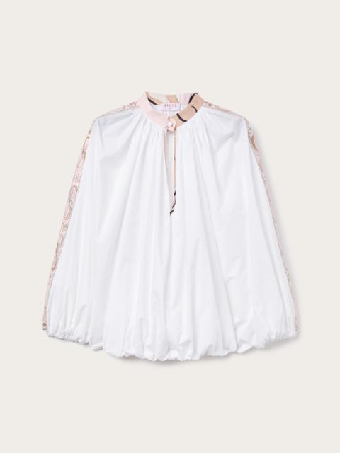 PUCCI VOLUMINOUS BLOUSE WITH PRINTED DETAILS