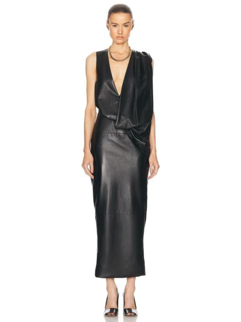 KHAITE Reed Leather Dress