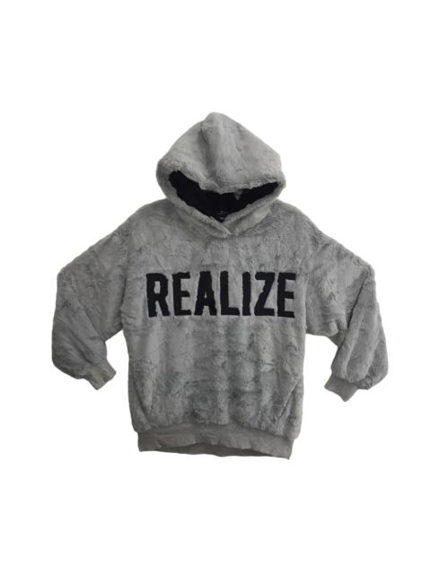Other Designers Hype - Vintage Style One Way REALIZE Fleece Wool Hoodie Sweatshirt