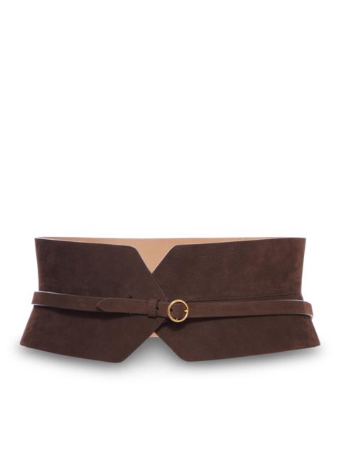 Alaïa WIDE PANEL LEATHER BELT