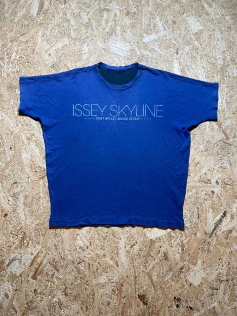 Other Designers Issey Miyake - Issey Vintage Skyline Reversible Blue Tee