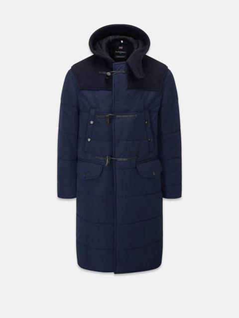GLOVERALL Men's Thomas Puffa Duffle Coat Navy