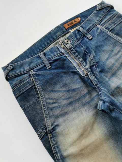 Other Designers Japanese Brand - And A Japan Showed Zipper Mud Wash Skinny Jeans Punk