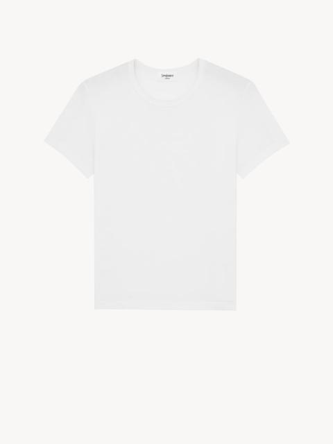 SAINT LAURENT Saint Laurent Cotton Modal T-shirt White