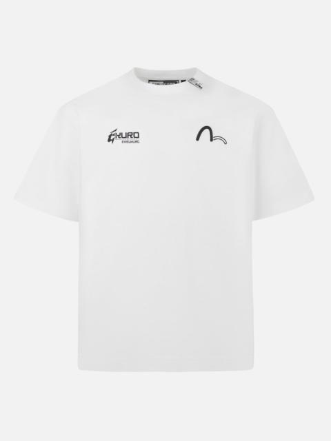 EVISU Seagull Embroidery and Logo Print Regular Fit T-shirt