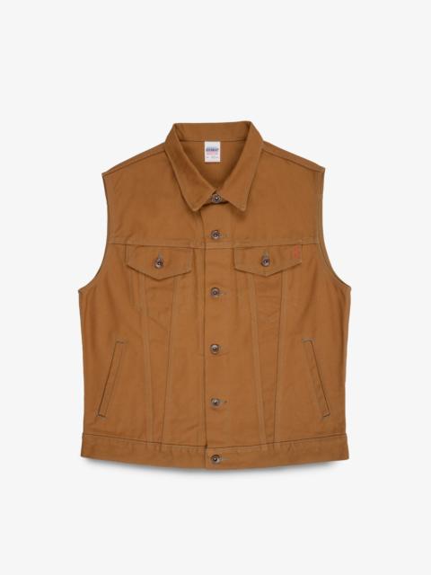 Iron Heart IH-2526V 17oz Duck Modified Type III Vest - Brown