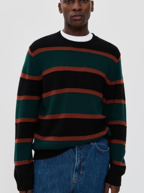 GUEST IN RESIDENCE Stripe Cashmere Crew Sweater