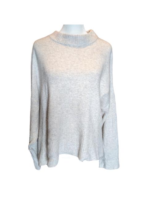 A New Day Soft Cream Knit Mock Neck Sweater Small