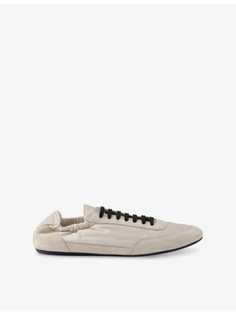 Prada Collapse Re-Nylon and Suede Low-Top Trainers