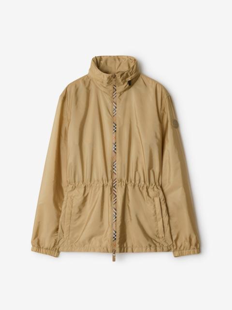 Burberry Short Checker-tape Nylon Parka