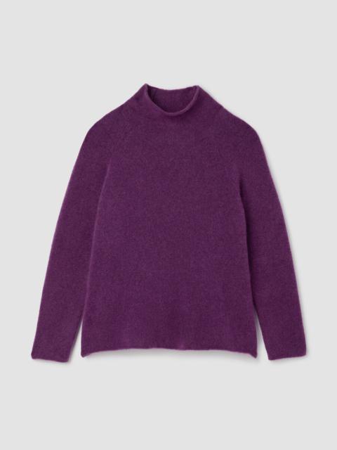 EILEEN FISHER Cashmere Silk Boucle Bliss Turtleneck Top