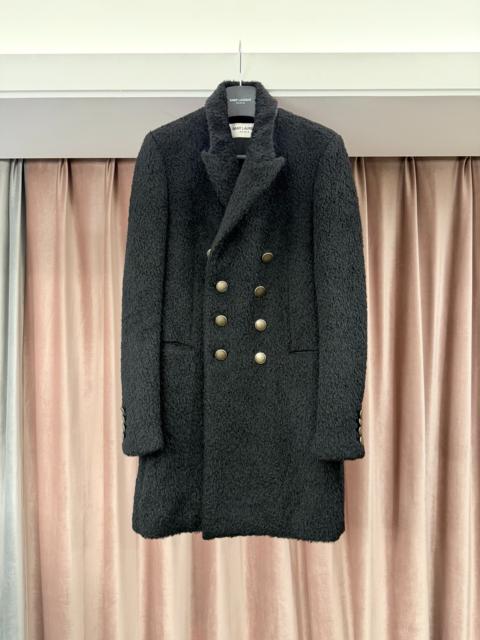 SAINT LAURENT Saint Laurent wool coat black