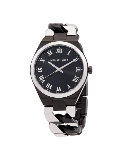 Michael Kors - Michael Kors Lennox Quartz Black Dial Ladies Watch MK7502