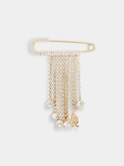 rabanne PIN CHARM WITH STRASS
