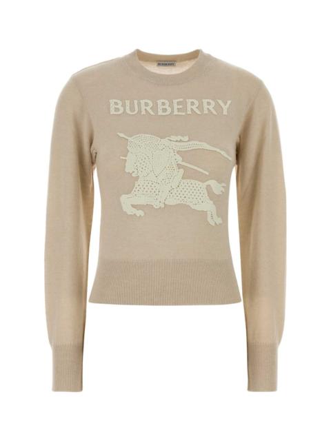 Burberry Burberry Women Sand Wool Blend Sweater