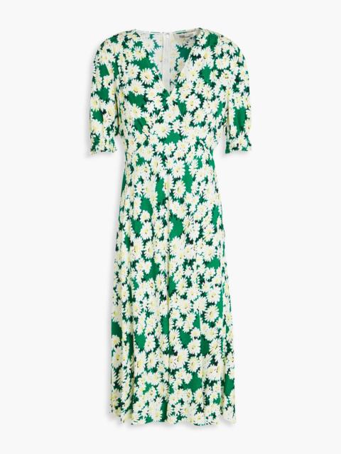 DIANE VON FURSTENBERG Jemma floral-print crepe midi dress