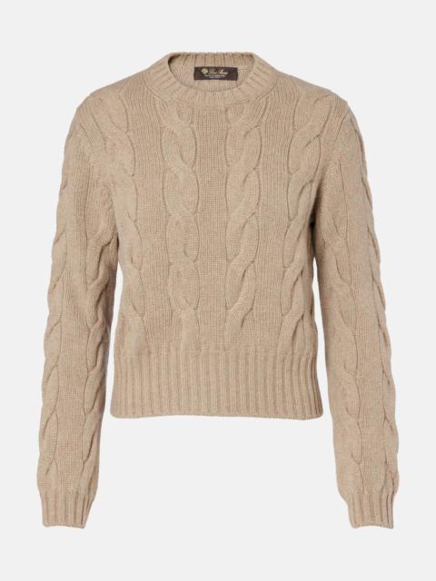 Loro Piana Napier cable-knit cashmere sweater
