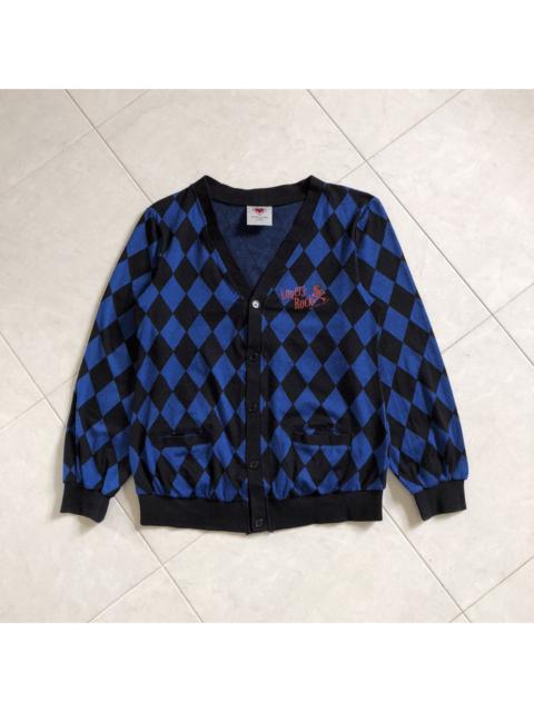 Other Designers Japanese Brand - SUPERLOVERS Lovers Rock Diamond Design Cardigan
