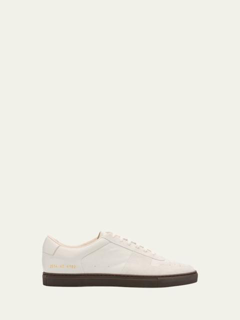Common Projects Men's Bball Duo Slim Leather Low-Top Sneakers